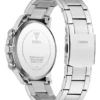 Zilverkleurig en blauw multifunctioneel horloge Zilverkleurig en blauw multifunctioneel horloge