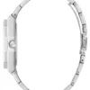 Zilverkleurig en blauw multifunctioneel horloge Zilverkleurig en blauw multifunctioneel horloge