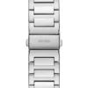 Zilverkleurig en groen analoog horloge Zilverkleurig en groen analoog horloge