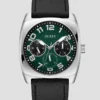 Zilverkleurig en groen multifunctioneel horloge Zilverkleurig en groen multifunctioneel horloge