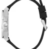 Zilverkleurig en zwart analoog horloge Zilverkleurig en zwart analoog horloge