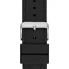 Zilverkleurig en zwart analoog horloge Zilverkleurig en zwart analoog horloge