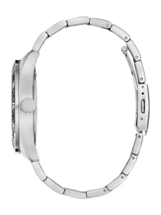 Zilverkleurig en zwart multifunctioneel horloge