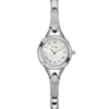 Zilverkleurig klein horloge met kristallen