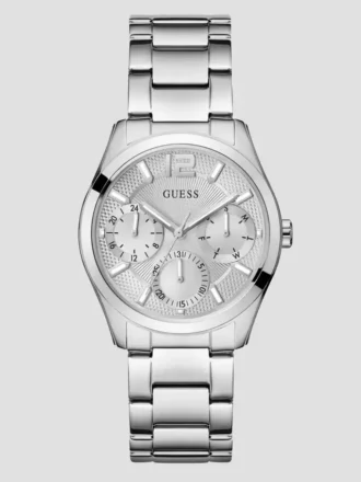 Zilverkleurig multifunctioneel horloge