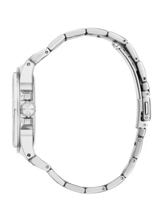 Zilverkleurig multifunctioneel horloge met strass
