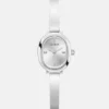 Zilverkleurig ovaal analoog horloge