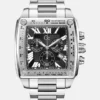 Zilverkleurig vierkant multifunctioneel horloge Zilverkleurig vierkant multifunctioneel horloge