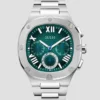 Zilverkleurig vierkant multifunctioneel horloge Zilverkleurig vierkant multifunctioneel horloge