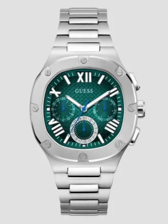 Zilverkleurig vierkant multifunctioneel horloge