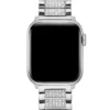 Zilverkleurige band met strass 38-40 mm voor Apple Watch®
