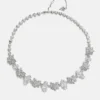 Zilverkleurige kroonluchterketting