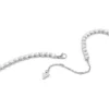 Zilverkleurige kroonluchterketting