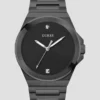 Zwart analoog horloge