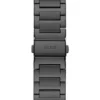Zwart analoog horloge