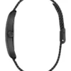 Zwart analoog horloge met mesh-band