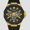 Zwart en goudkleurig multifunctioneel horloge Zwart en goudkleurig multifunctioneel horloge