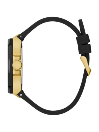Zwart en goudkleurig multifunctioneel horloge
