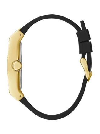 Zwart en goudkleurig vierkant multifunctioneel horloge