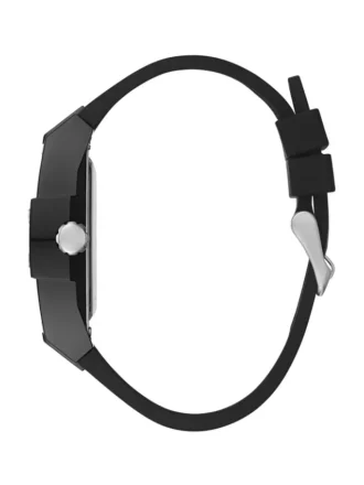 Zwart en zilverkleurig multifunctioneel horloge