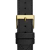 Zwart lederen chronograafhorloge Zwart lederen chronograafhorloge