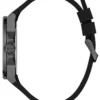 Zwart siliconen analoog horloge