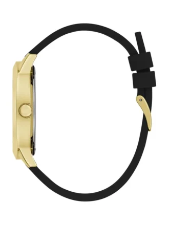 Zwart siliconen analoog horloge