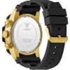 Zwart siliconen chronograafhorloge