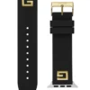 Zwarte siliconenband van 42-44 mm voor Apple Watch®
